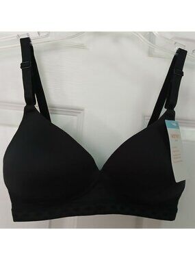 Warners Cloud 9® Super Soft 32C Black Bra Wireless Lightly Lined 1269 NWT #I-9